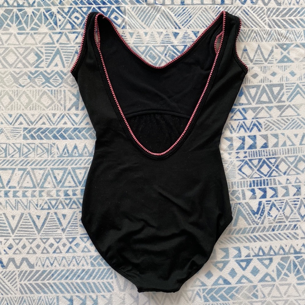 Danskin Black Scoop Back Leotard - Picture 5 of 6